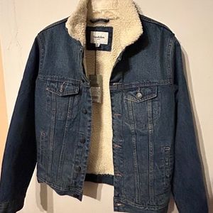 Denim sherpa jacket